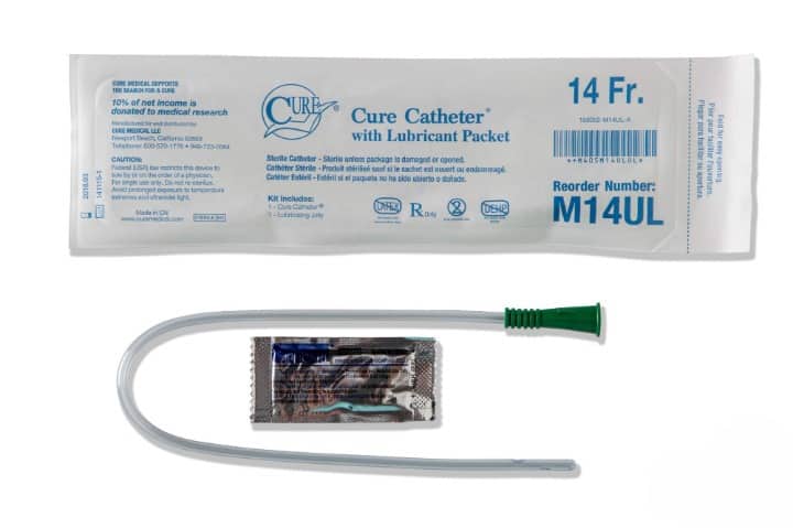 cure pocket catheter package with lubricant