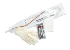 Male Red Rubber Intermittent Catheter Kit